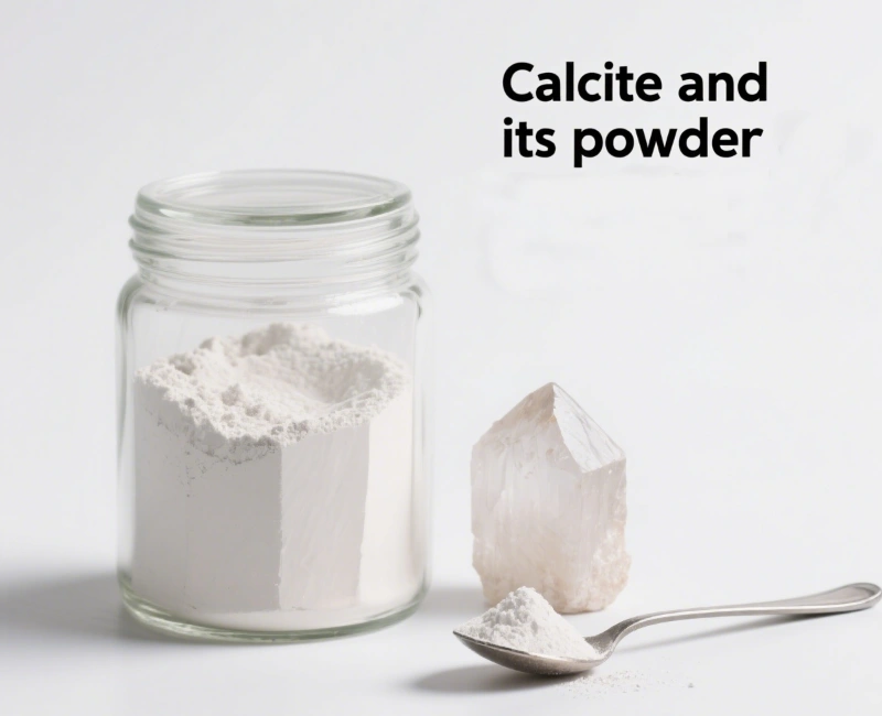 calcita y polvo de calcita