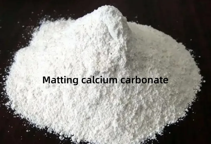 Carbonate de calcium matant