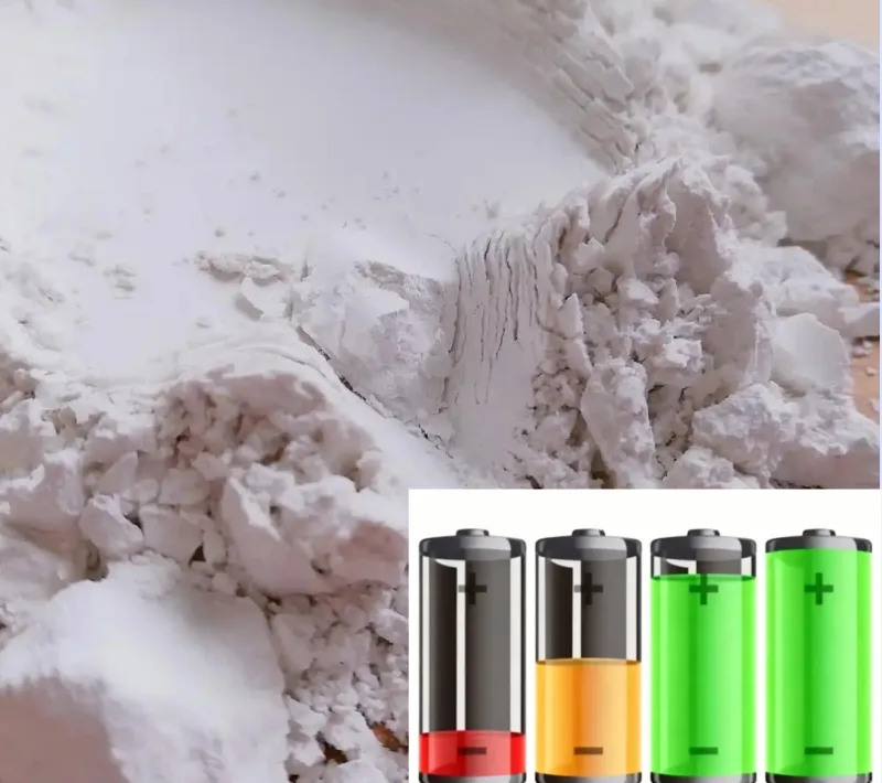 Carbonate de calcium dans les matériaux d'électrodes négatives